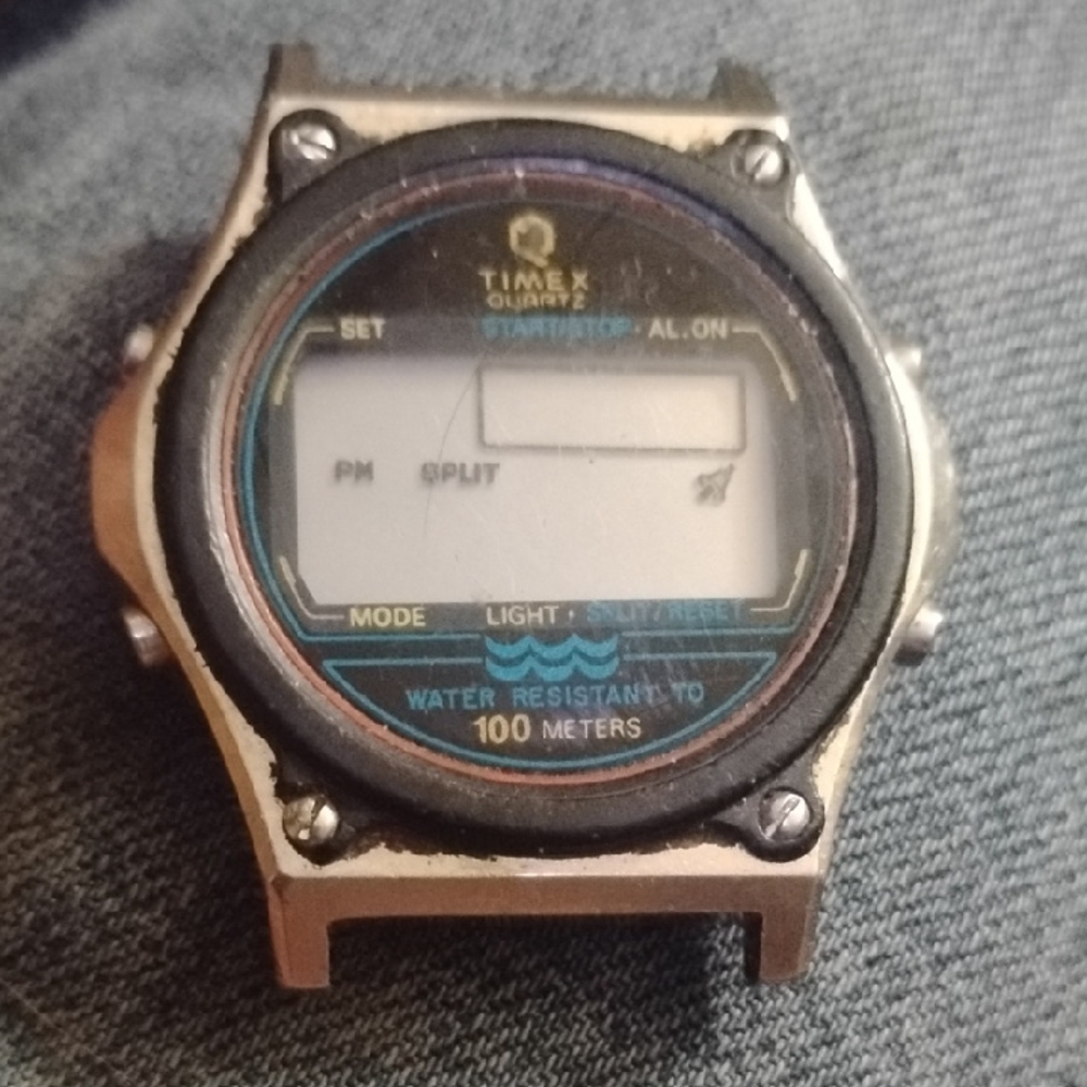 Timex Black and Silver Quartz Smartwatch